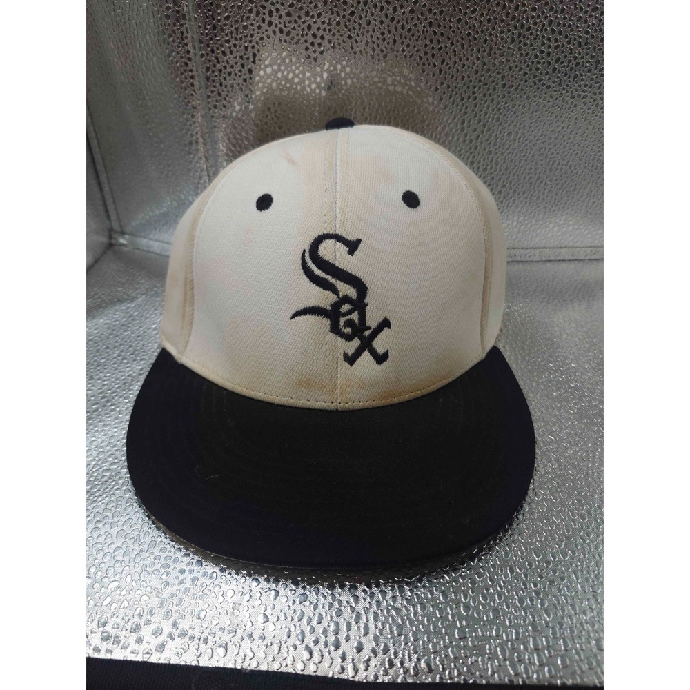OC Sports Chicago White Sox Fitted Hat S/M Team Green Eco3 White Black Cap